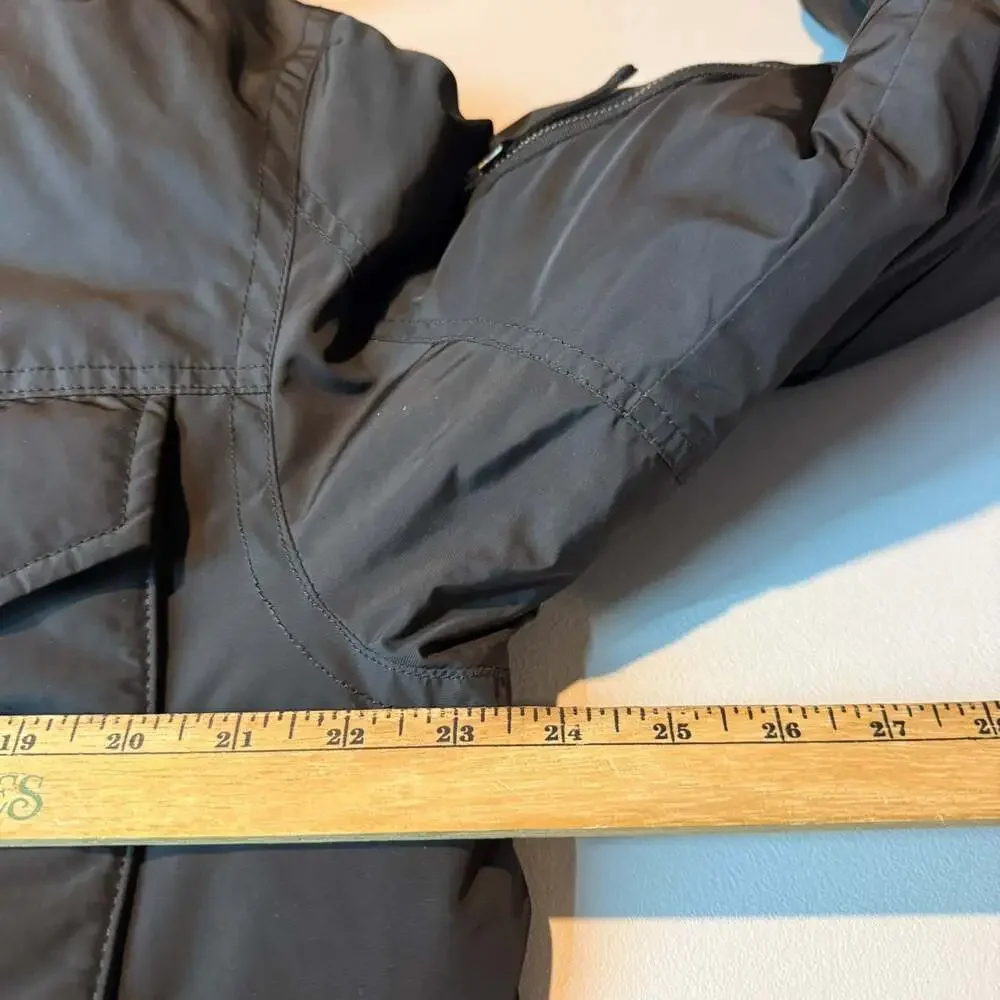 Polo Ralph Lauren Men M Puffer Parka Coat Down Insulated Black Cargo Military